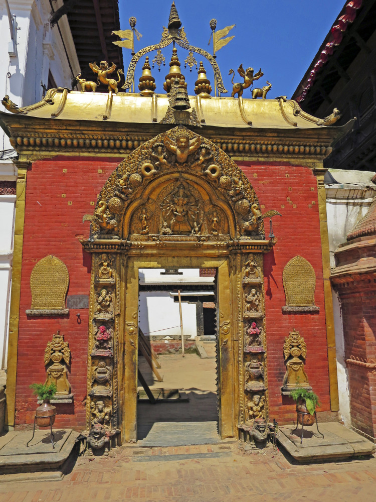 Goldenes Tor am Königspalast in Bhaktapur