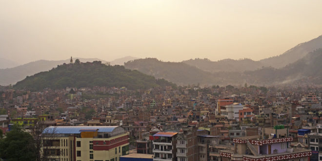Sonnenuntergang in Kathmandu